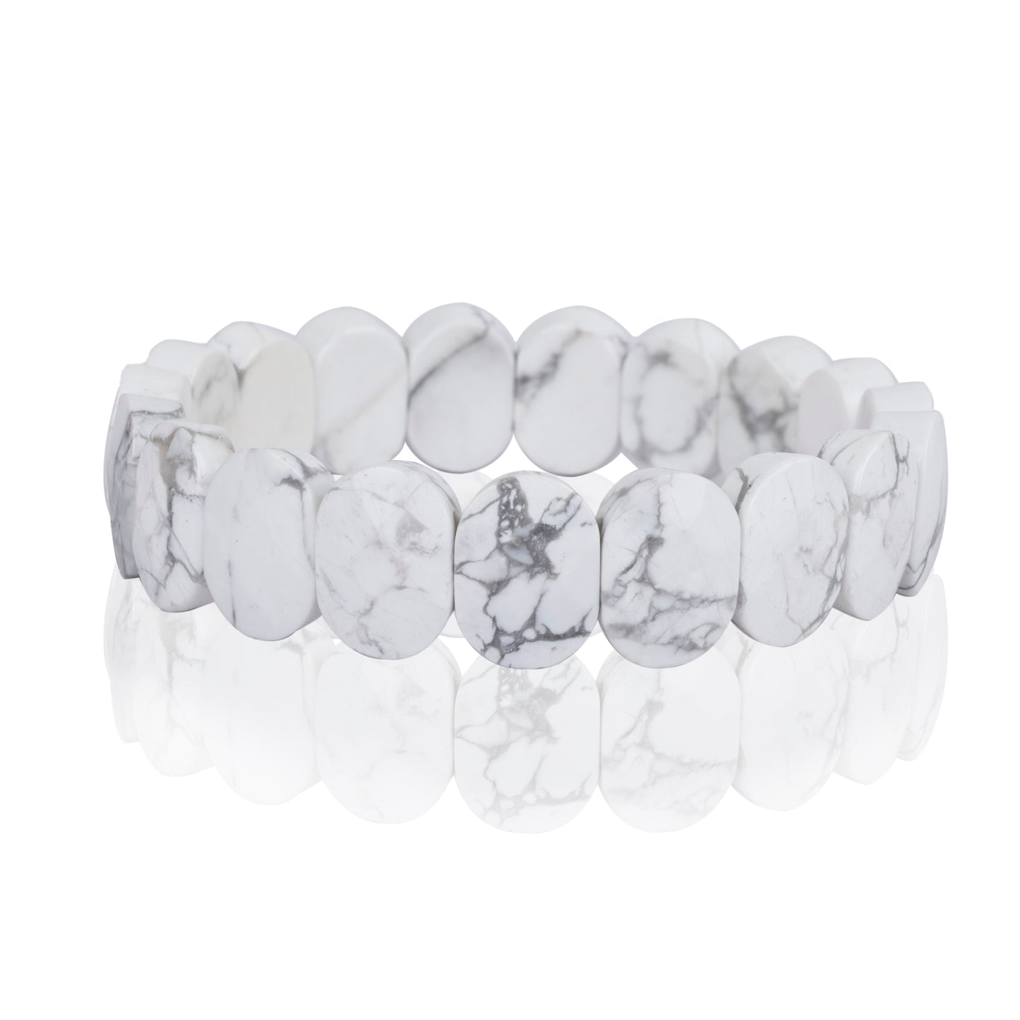 Howlite Stone Faceted Bracelet