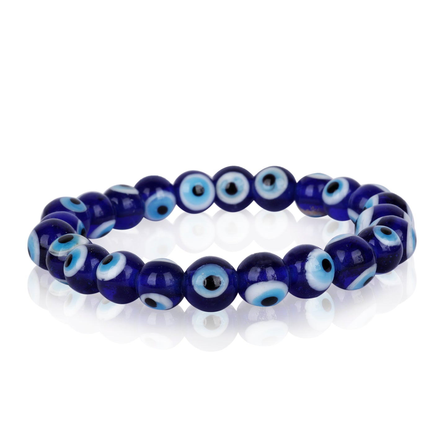 Evil Eye Bracelet (Glass Base)-8mm