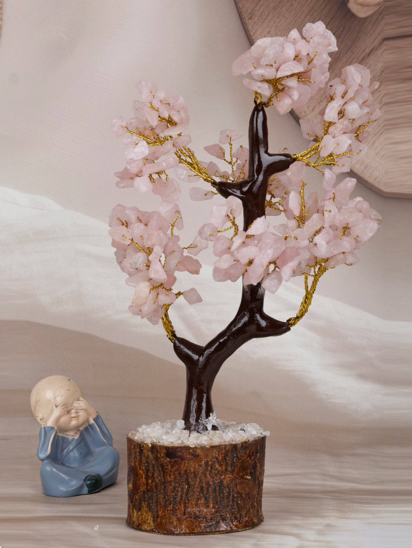 Rose quartz Stone tree