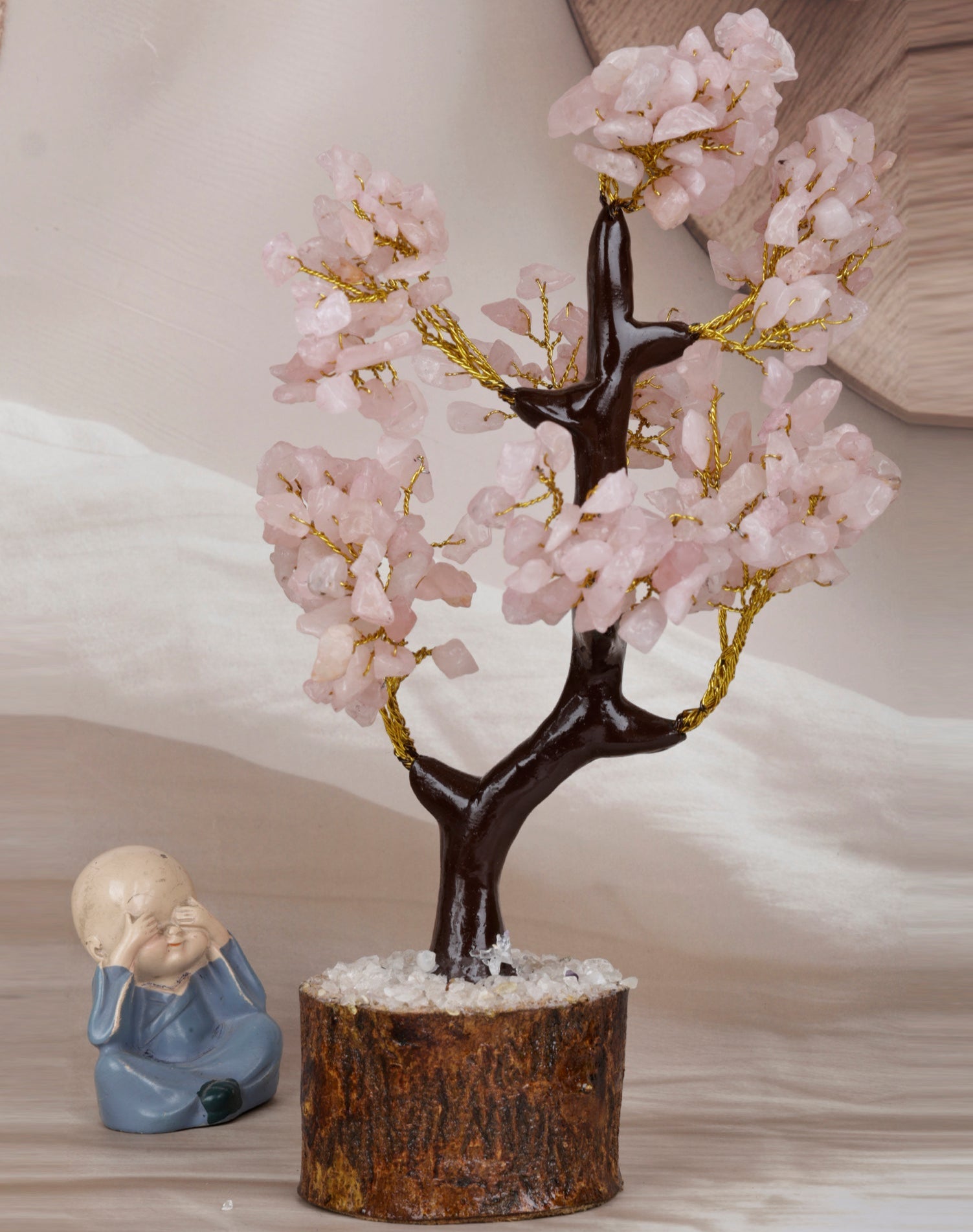 Rose quartz Stone tree
