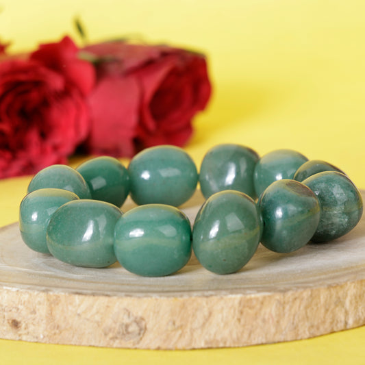 Tumbled Green Aventurine Bracelet (12-14mm)