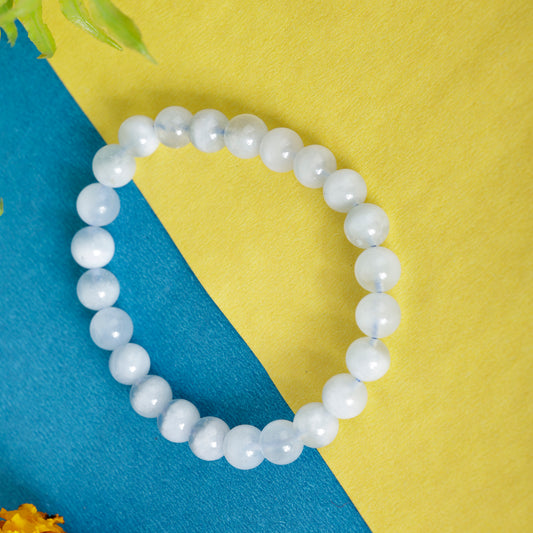 Aquamarine Stone Bracelet (8mm)