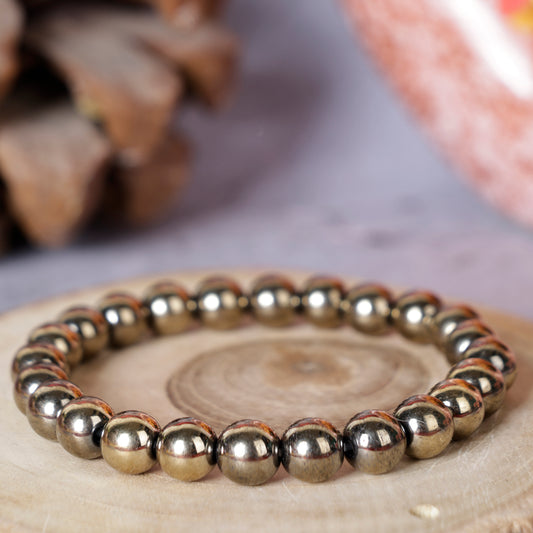 Golden Hematite Bracelet(8mm)