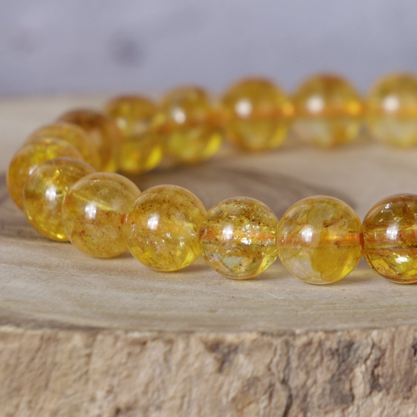 Citrine Bracelet Yellow(8mm)