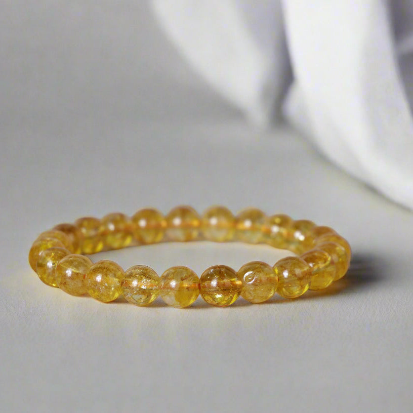 Citrine Bracelet Yellow(8mm)