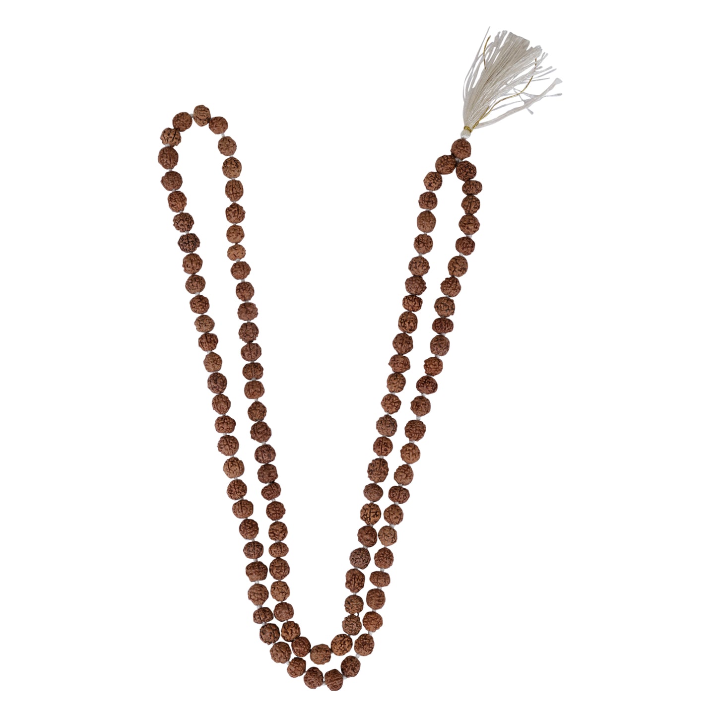 Natural rudraksha mala uncolored