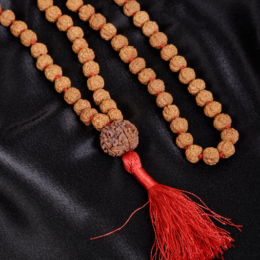 Premium Quality Natural Rudraksha Mala(8-9mm)