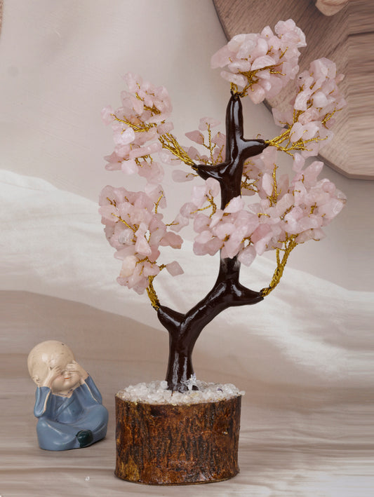 Rose quartz Stone tree