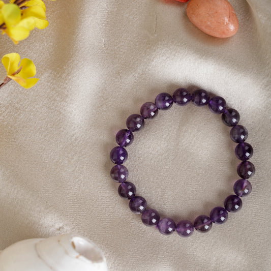 Amethyst Stone Bracelet (8mm)