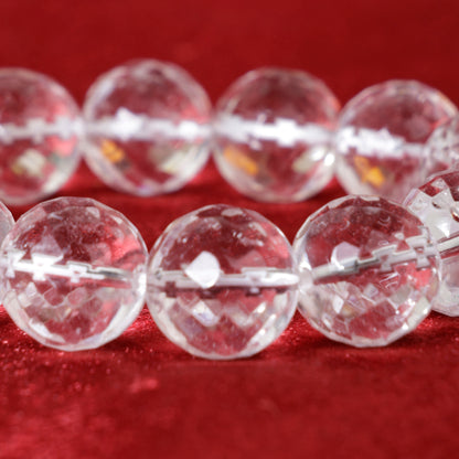 Clear Quartz Diamond Cut Bracelet