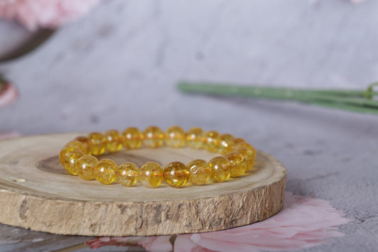 Citrine Bracelet Yellow(8mm)